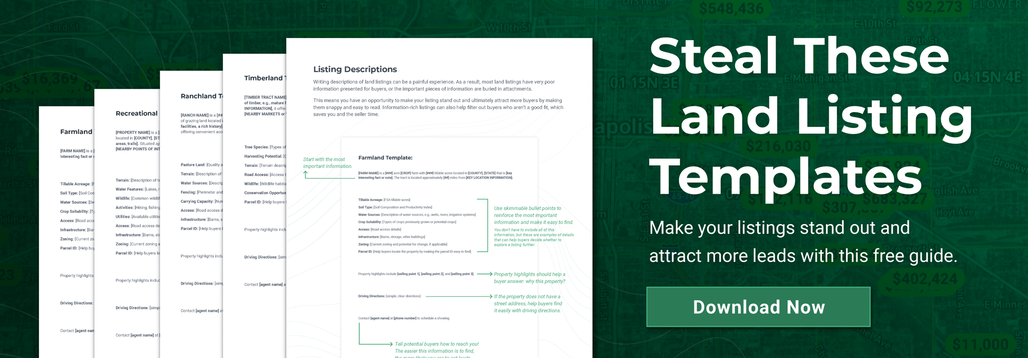 Land Listing Templates
